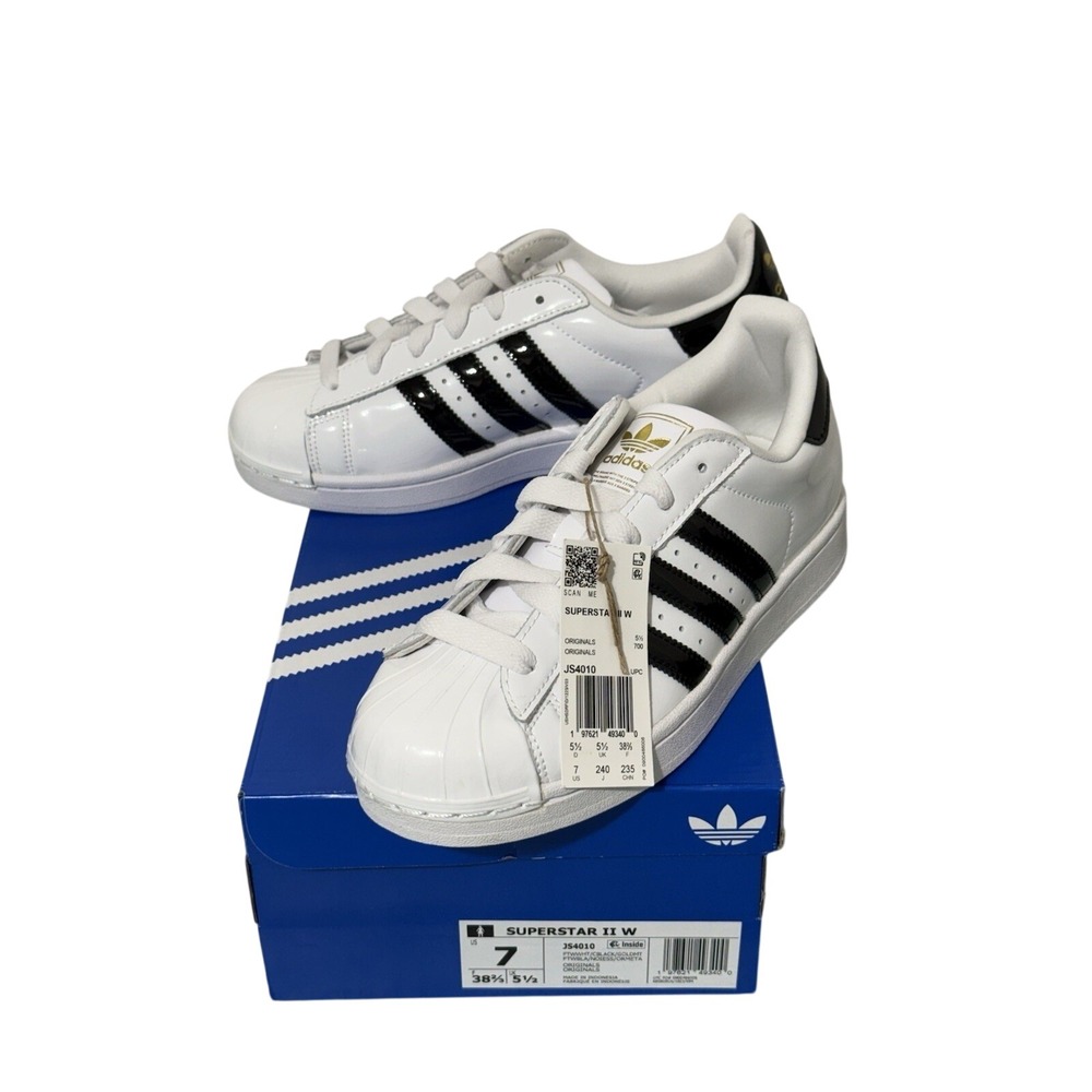 Adidas Superstar 2 Women's Sneakers Size 7 Cloud White/Core Black NIB